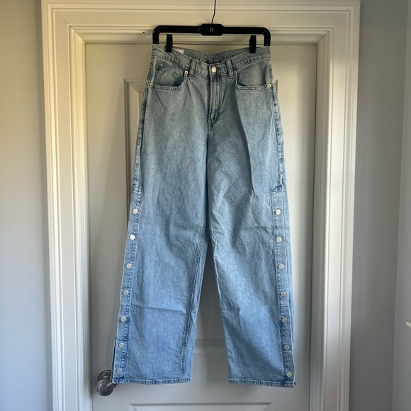 GAP Light Blue Flare & Wide Leg Jeans - Picture 5 of 9